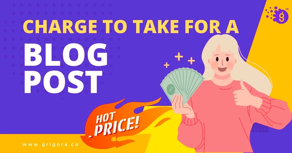 charge for a blog post
