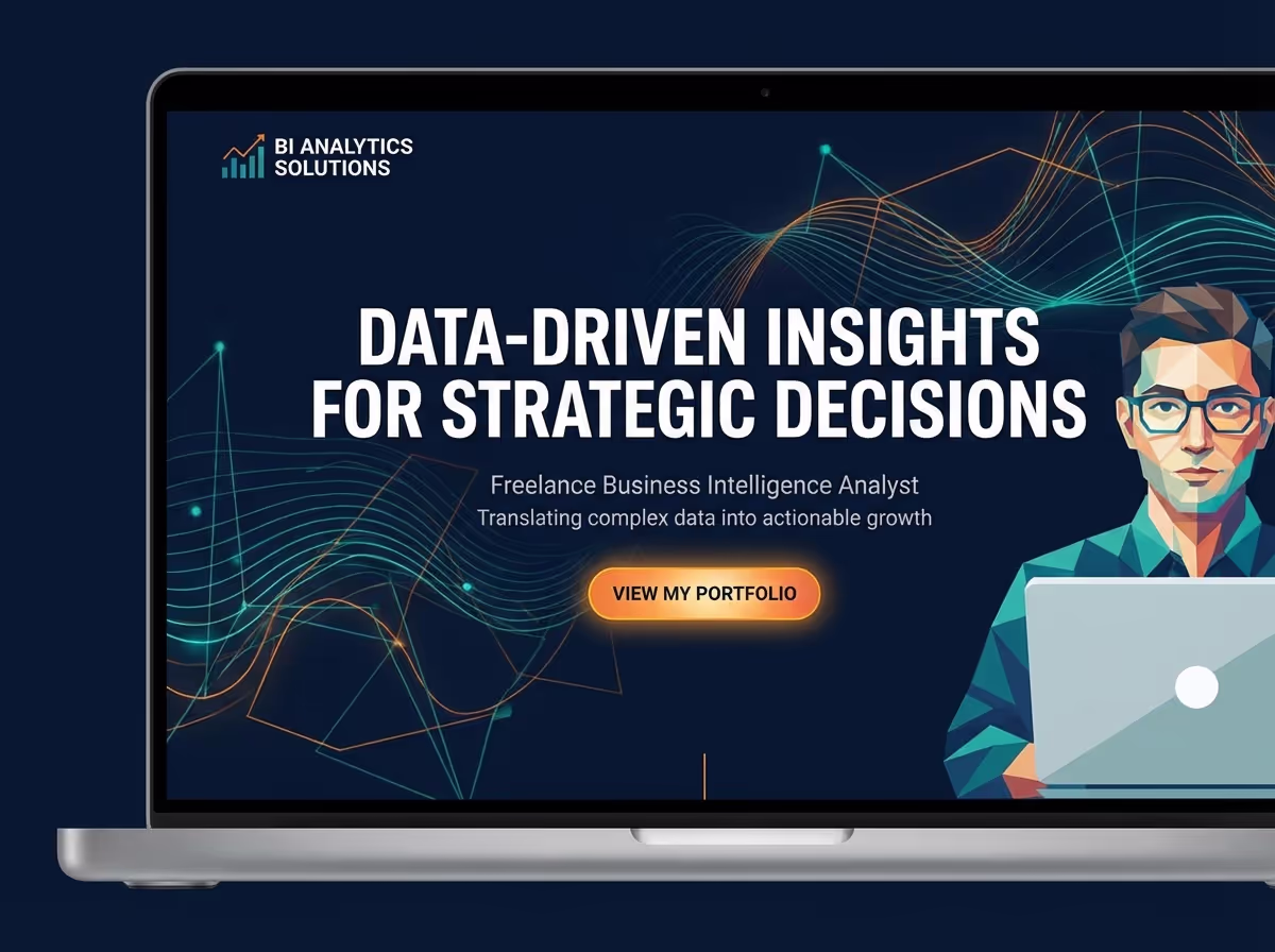 Build Business Intelligence Analyst Portfolios | AI Builder website preview