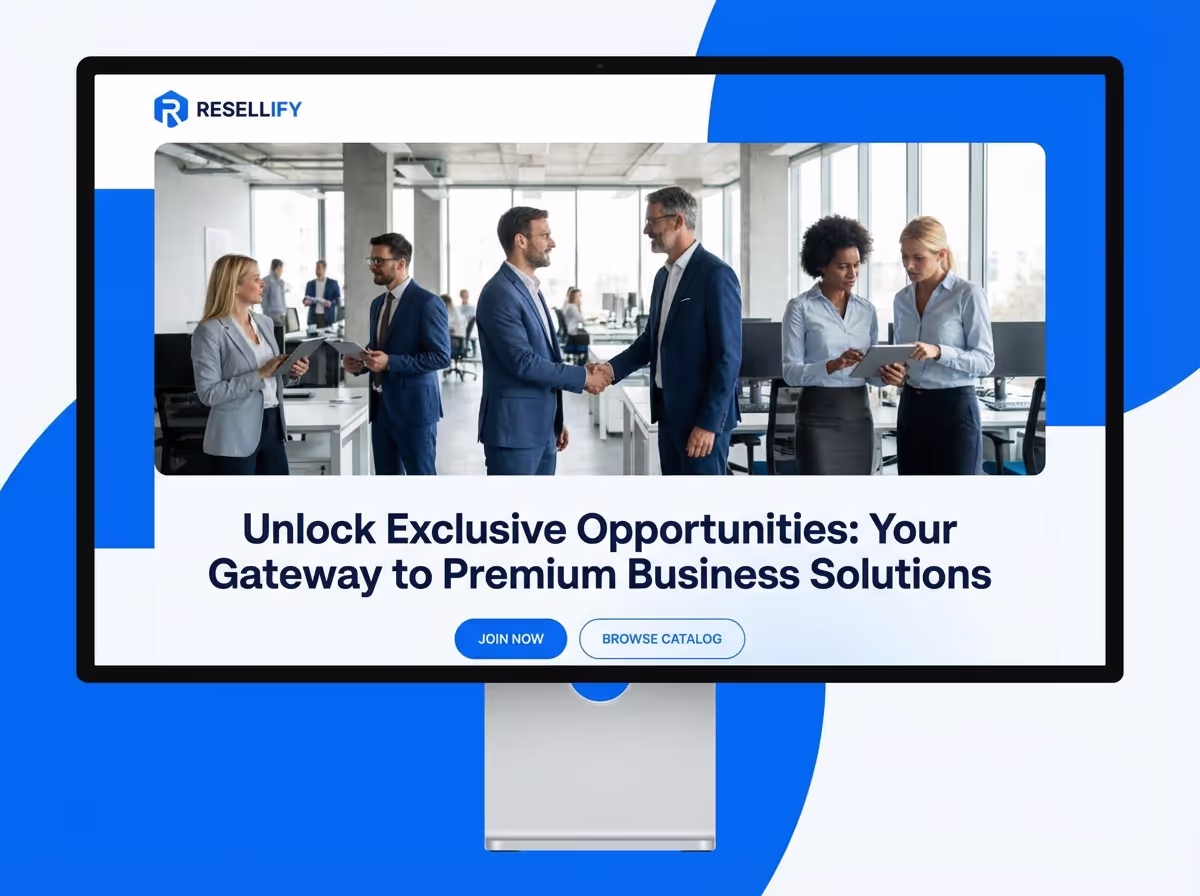 Create Websites for Business Resellers | AI Builder website preview