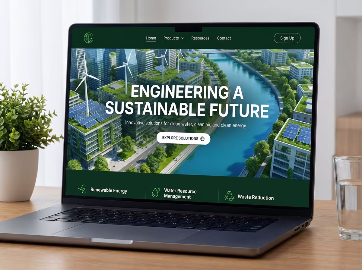 Create Environmental Engineering Platforms | AI Builder website preview