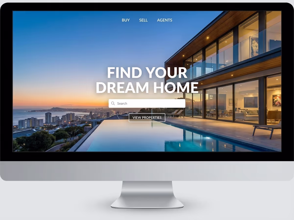 Create Real Estate Sale Website Now | AI Builder website preview