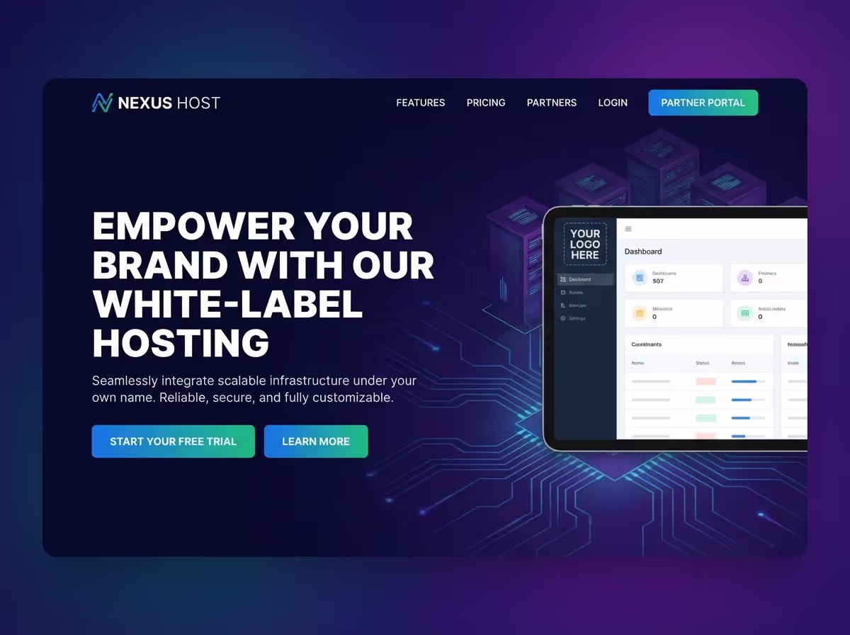 Build Webhost White Label Platform Instantly | AI Builder website preview